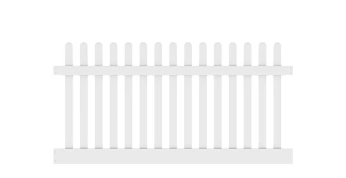 4'H X 8'W WHITE VINYL SPACED PICKET STRAIGHT TOP