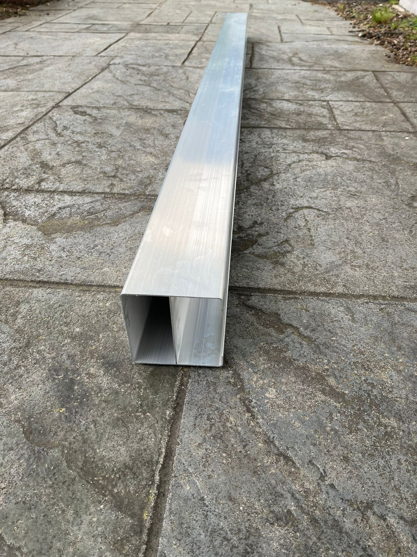 Aluminum Post Insert Stiffner for 5x5 Vinyl Gate Post